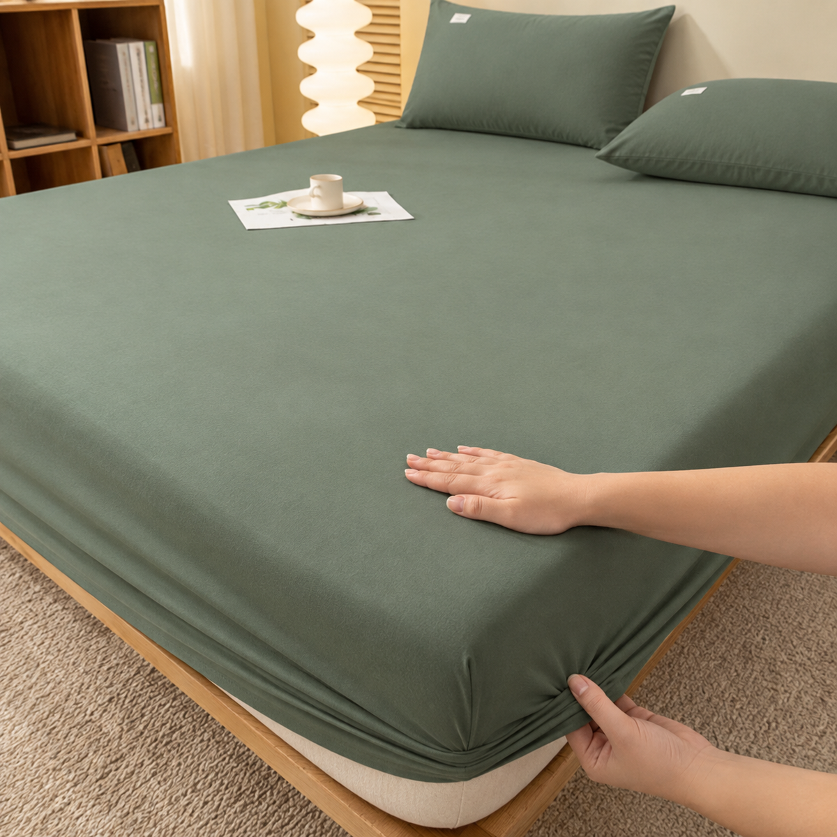 Extra Deep Fitted Bed Sheet – Wrinkle-Resistant All Season Bedding