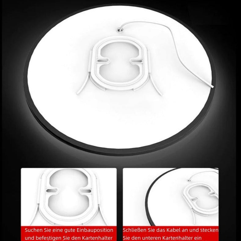 Slim Round Ceiling Light Bright Flush Mount for Bathrooms & Balconies