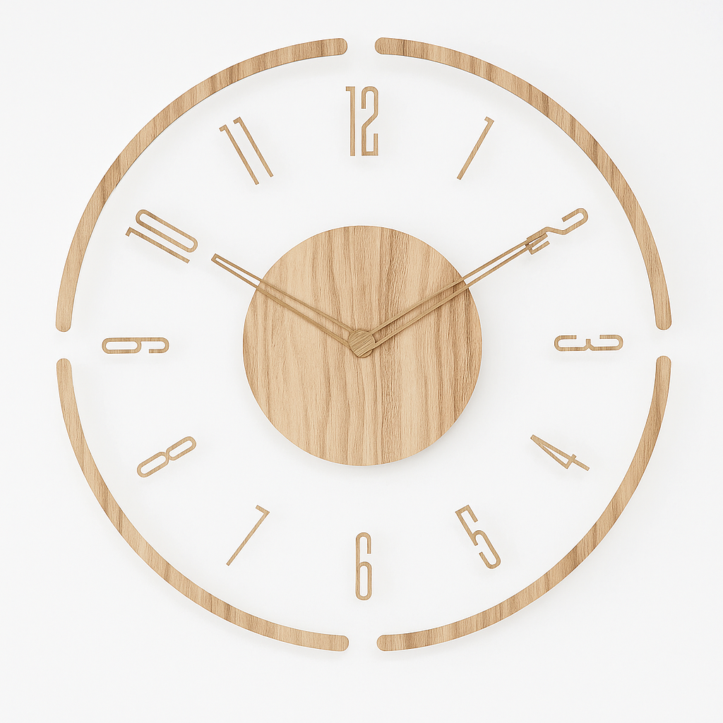 Modern Minimalist Wall Clock Silent Nordic Round Design