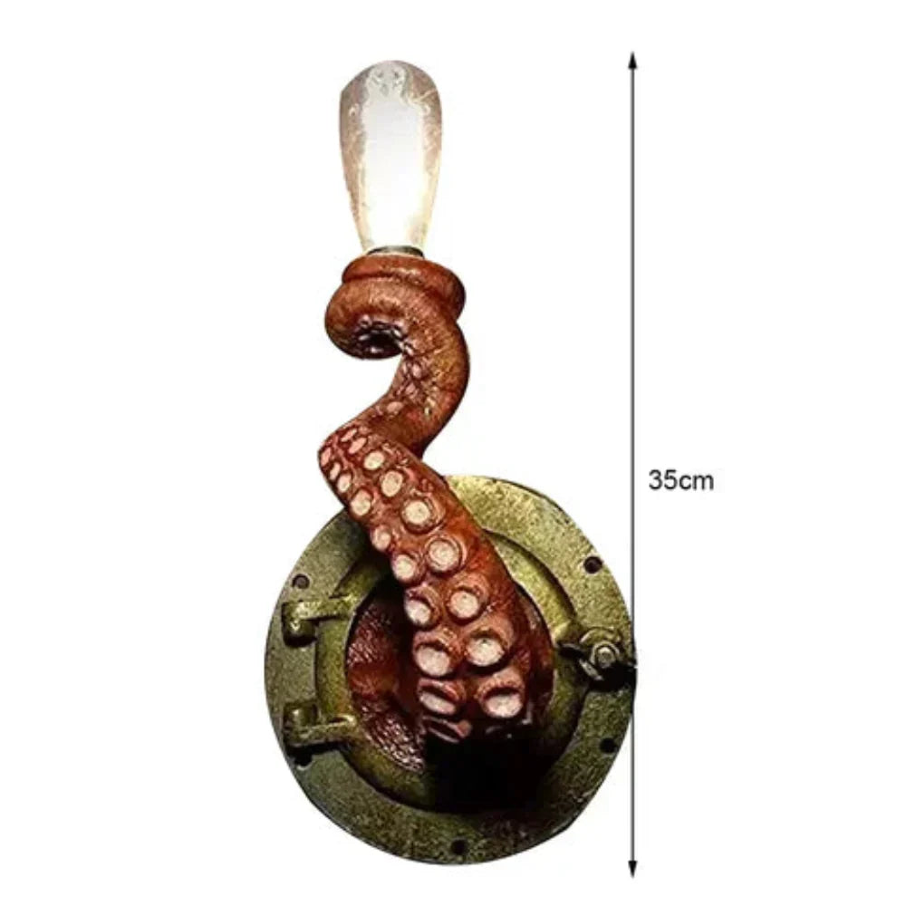 Sculptural Octopus Tentacle Style Decorative Wall Light
