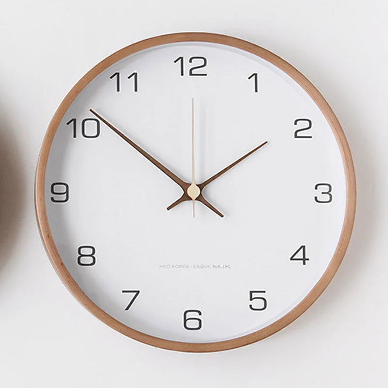 Minimalist Wall Clock Silent Round Design for Home & Office