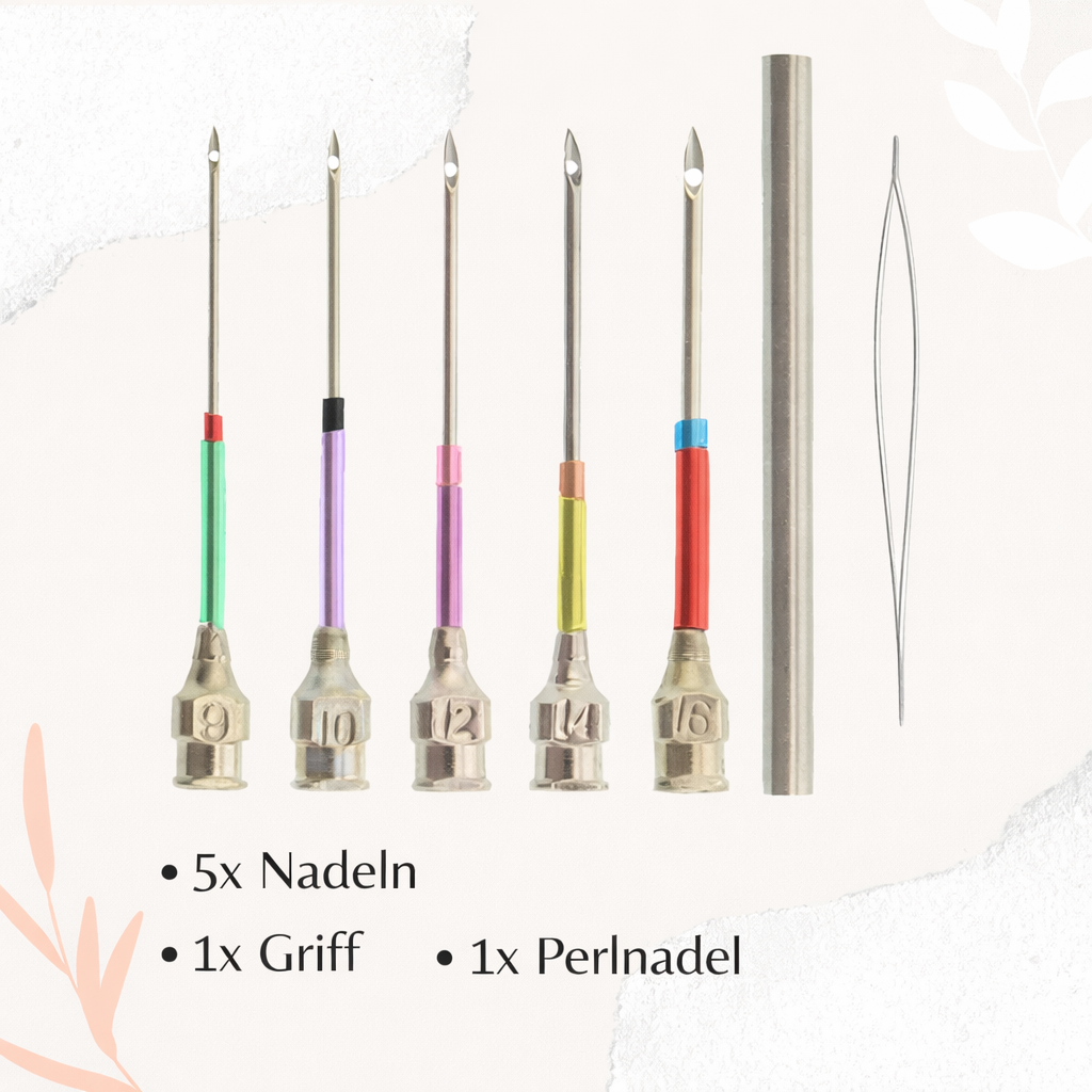 Embroidery Punch Needle Kit Interchangeable Metal Set