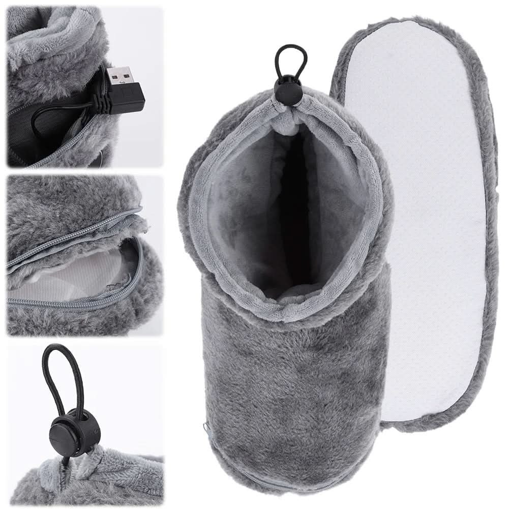 Heated Winter Slippers for and with USB Warming Plush Bootie and Arch Support