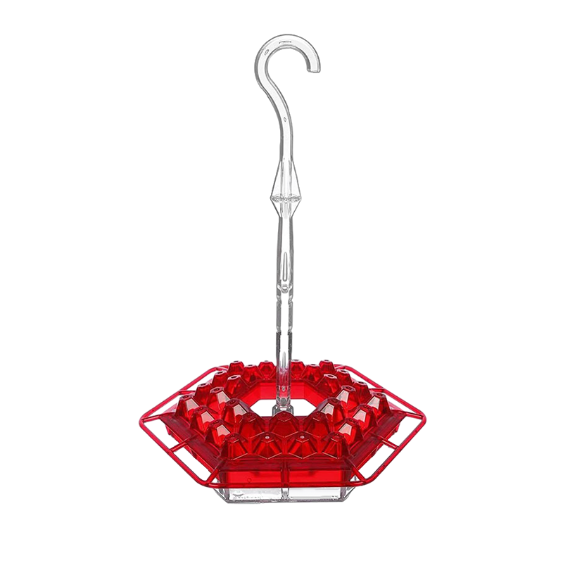 Hummingbird Feeder Hanging Plastic Outdoor Multiple Ports Perch Nectar