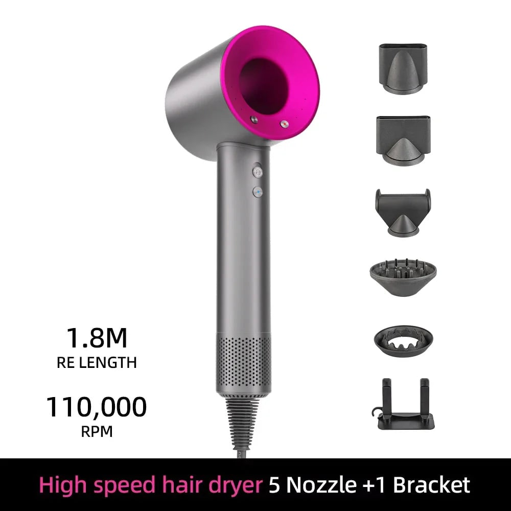 Ionic High Speed Hair Dryer with Magnetic and Wall Mount Diffuser