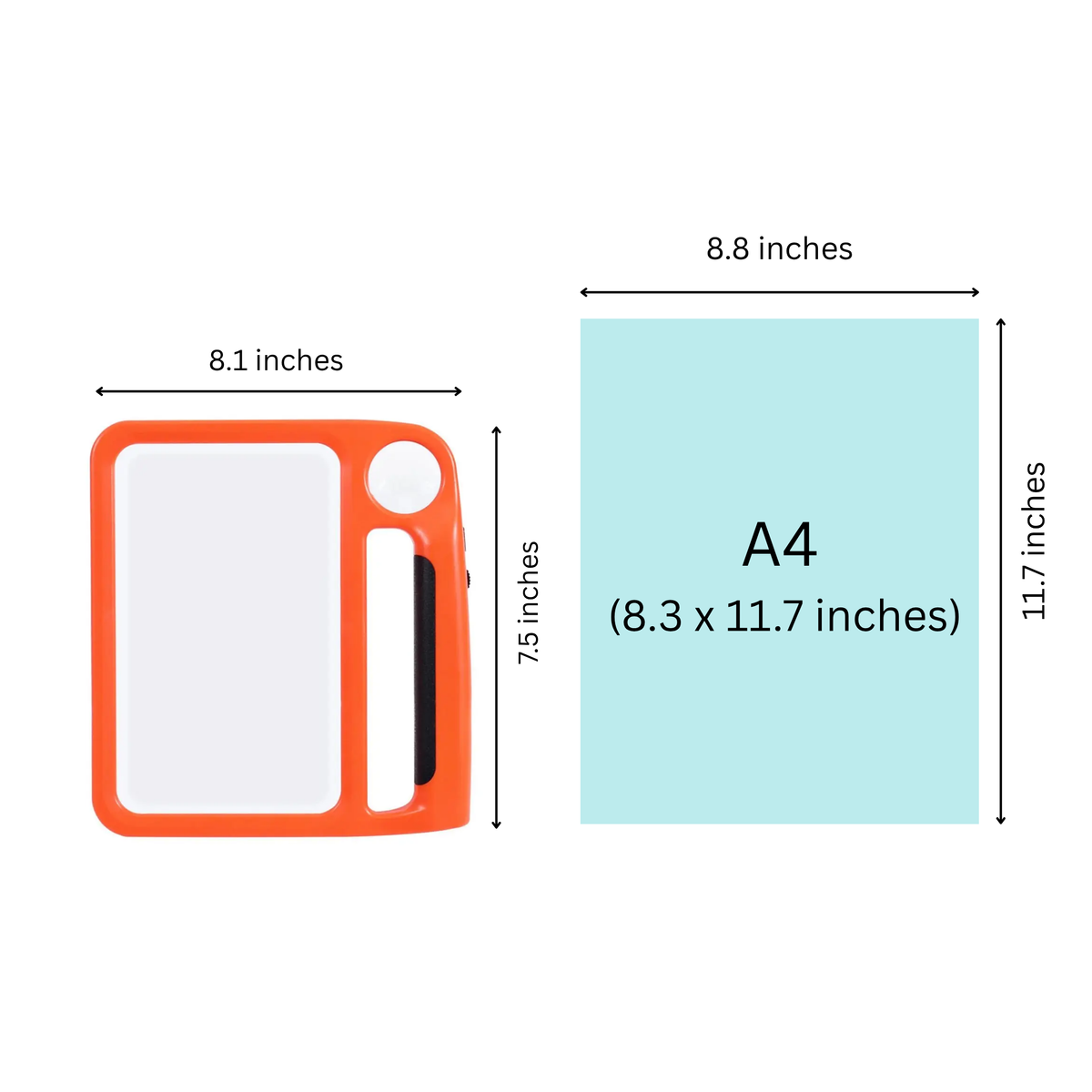 LED Magnifying Glass with Light and Handheld Design for Reading with Dual Lenses