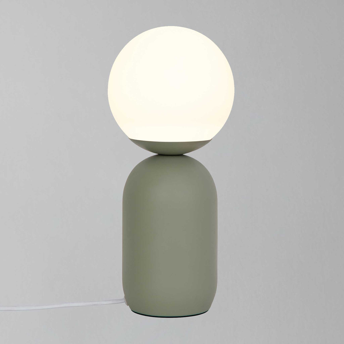 Notti Frosted Glass Globe Table Lamp
