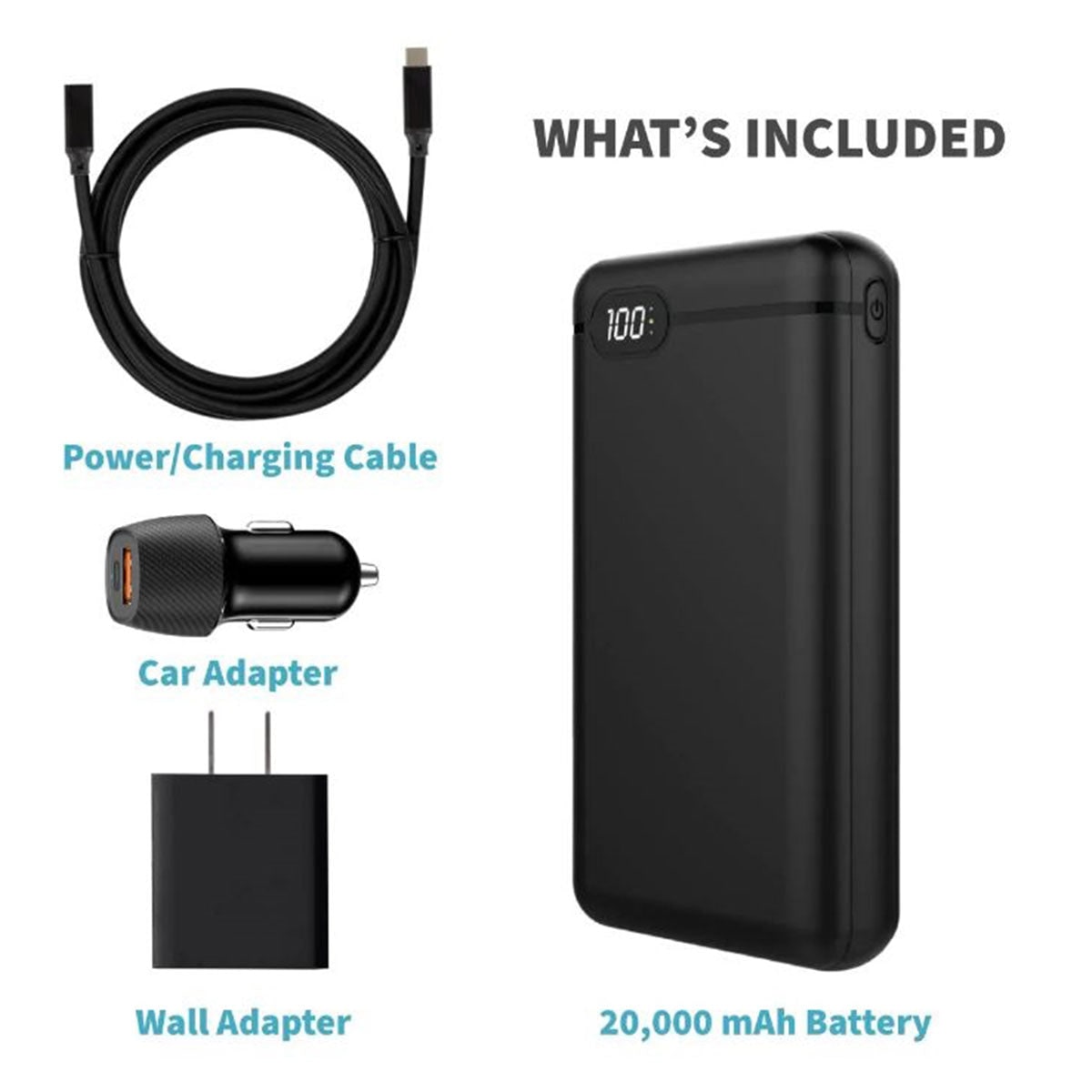 Outdoor Heated Blanket with Battery Powered Portable USB Power Bank and Three Heat Zones