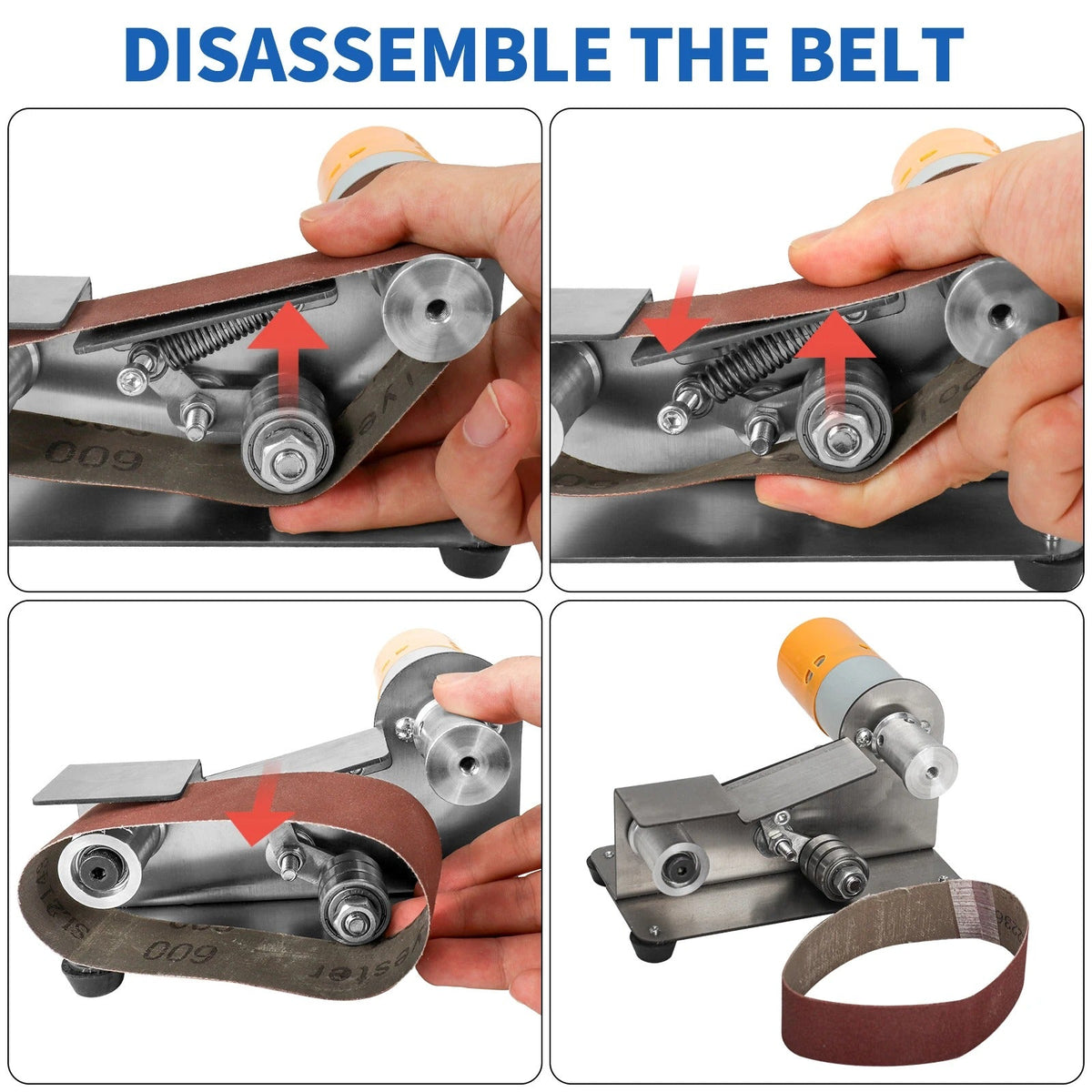 Electric Belt Sander - High-Powered, Cordless Sanding Tool for Woodworking and DIY Projects
