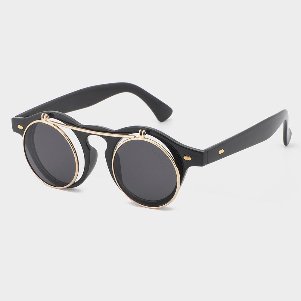 Dual Lens Flip-Up Sunglasses for Indoor & Outdoor Use