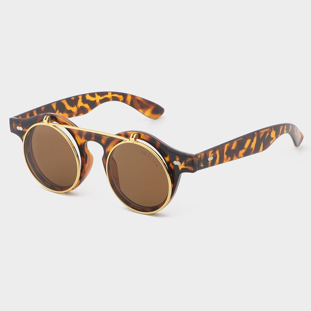 Dual Lens Flip-Up Sunglasses for Indoor & Outdoor Use