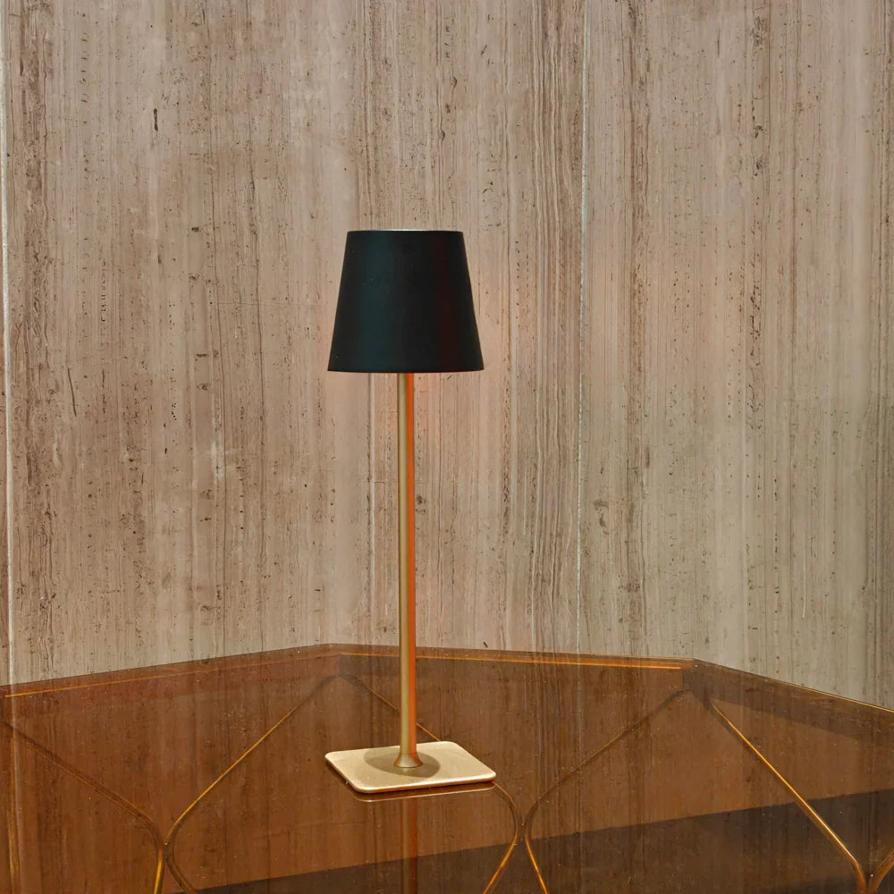 Tall Dimmable Table Lamp Touch‑Control Rechargeable LED Light