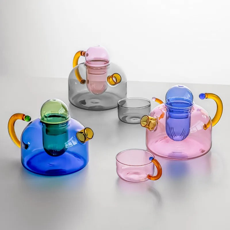 Tea Brewing Set With Teapot And Mug Urban Style Design