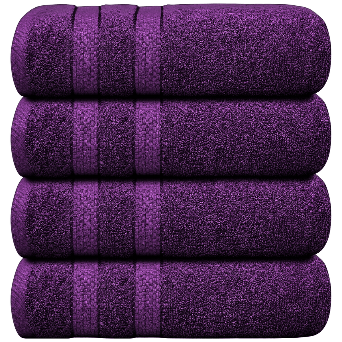 4-Piece Jumbo Bath Towel Set - Quick Dry Bathroom Towels