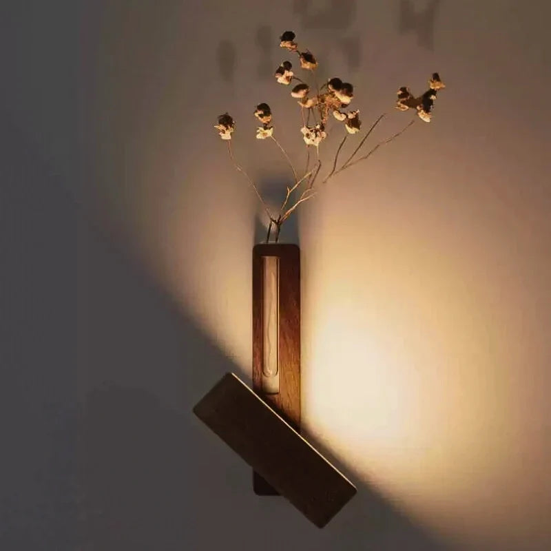 Wall Lights with Built‑In Vase & Adjustable Glow