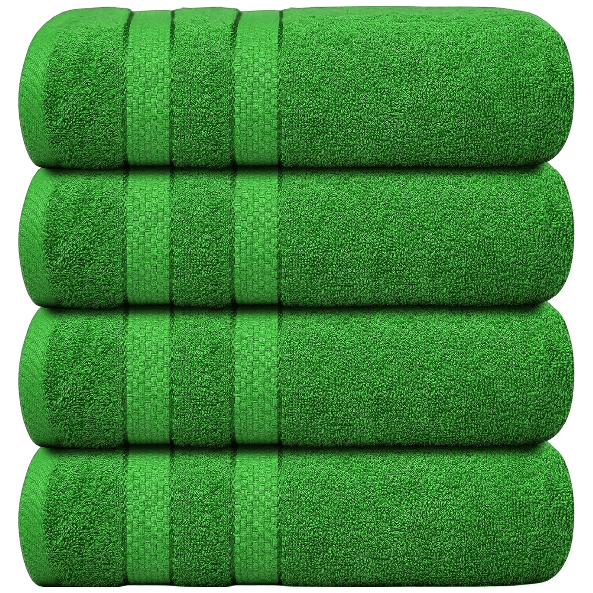 4-Piece Jumbo Bath Towel Set - Quick Dry Bathroom Towels