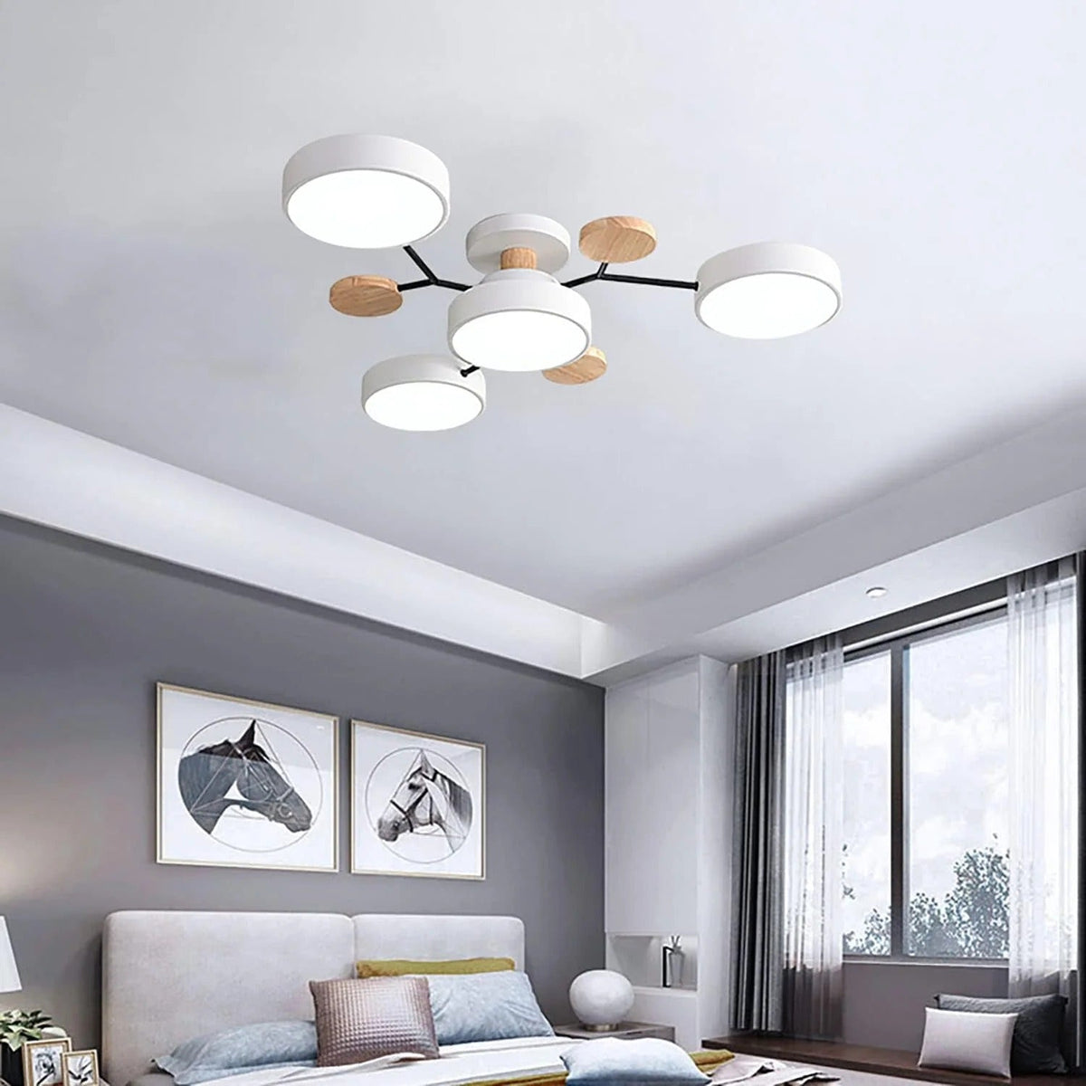 Flush Mount Ceiling Light Modern LED Room Illumination