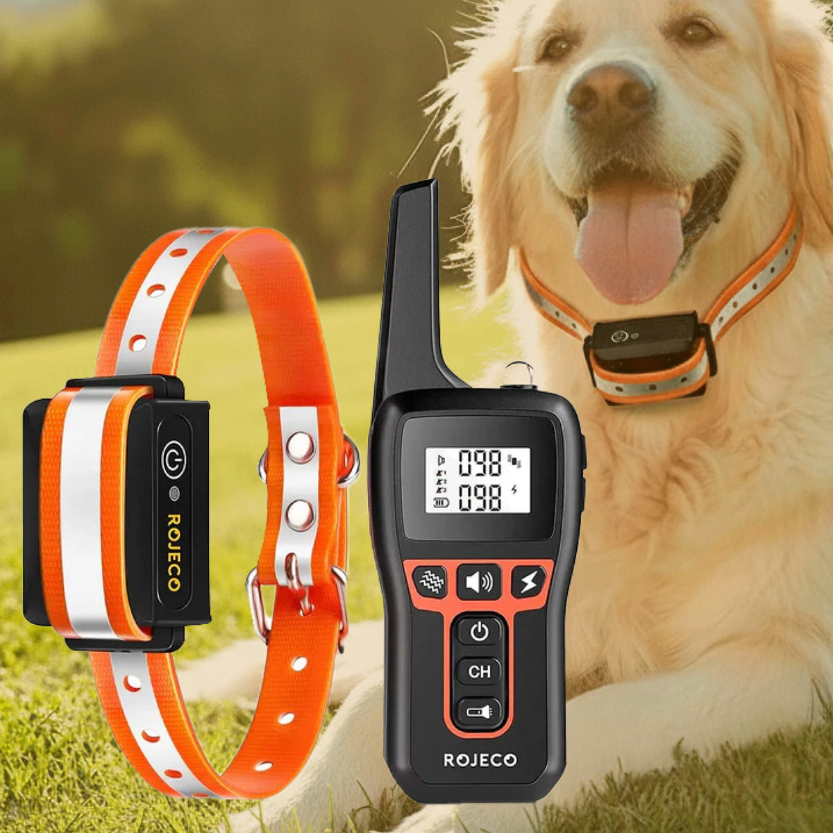 Long‑Range Waterproof Dog Training Collar with 3 Modes