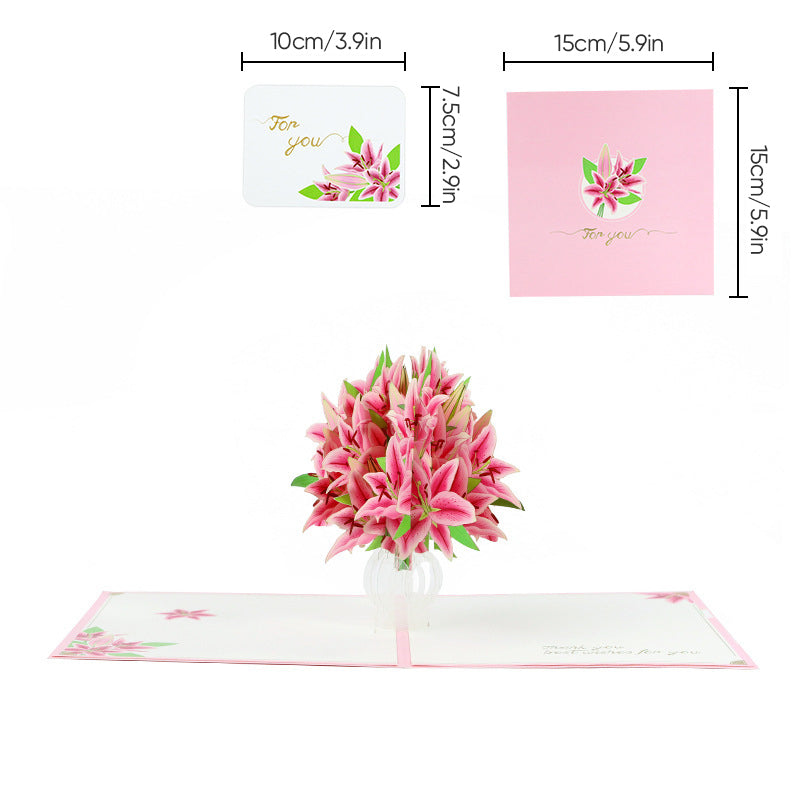 Mother’s Day 3D Flower Card Unique Keepsake for Her