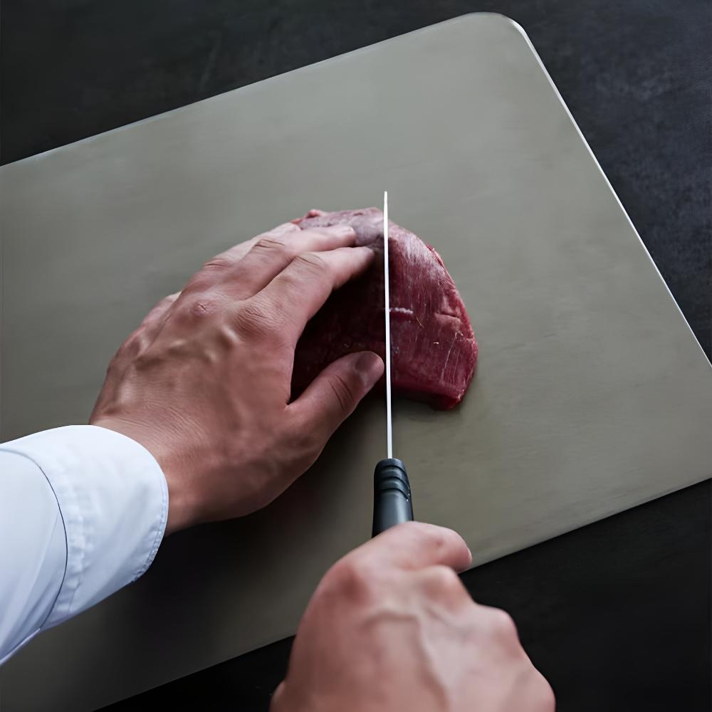 Durable Kitchen Chopping Board Antibacterial Stainless Steel Design