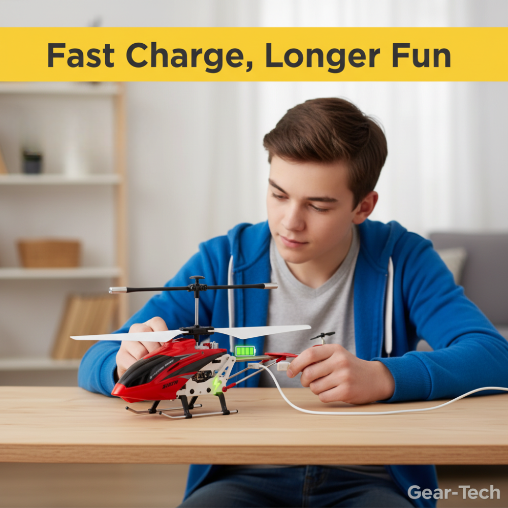 Durable Remote Control Helicopter LED Lights & Crash‑Resistant