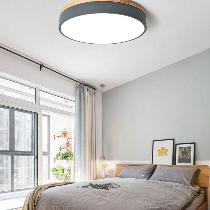 Smart Ceiling Light Round Dimmable Lighting for Modern Rooms