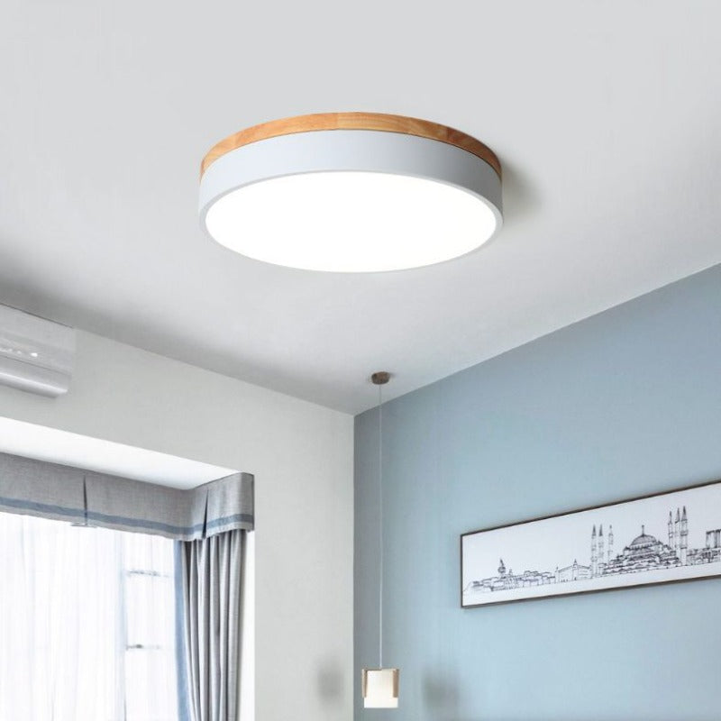 Smart Ceiling Light Round Dimmable Lighting for Modern Rooms