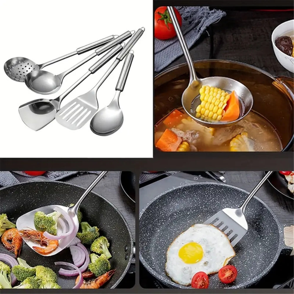 Premium Cooking Utensil Set 5‑Piece Durable Kitchen Essentials