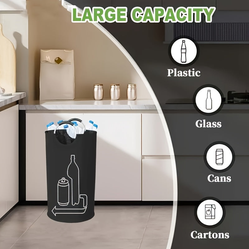115L Large Collapsible Storage Bin for Laundry and Recycling