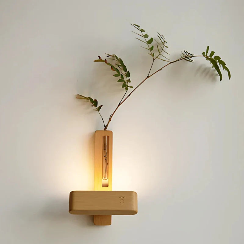 Wall Lights with Built‑In Vase & Adjustable Glow