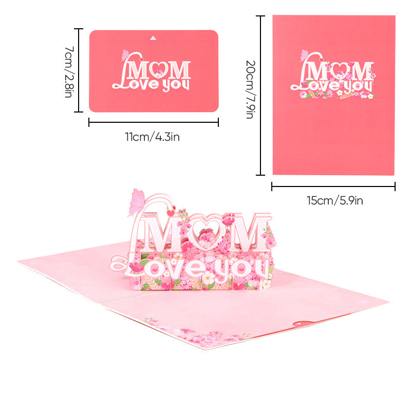 Mother’s Day 3D Flower Card Unique Keepsake for Her