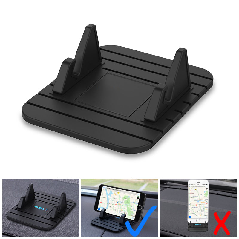 Car Phone Dashboard Holder Compact Anti-Slip Stand