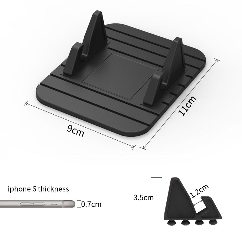 Car Phone Dashboard Holder Compact Anti-Slip Stand