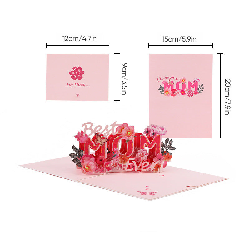 Mother’s Day 3D Flower Card Unique Keepsake for Her