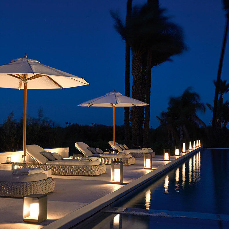 Outdoor LED Square Light Modern Garden & Patio Lighting