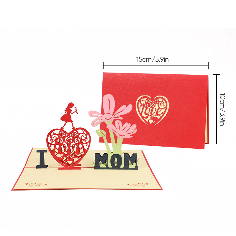 Mother’s Day 3D Flower Card Unique Keepsake for Her