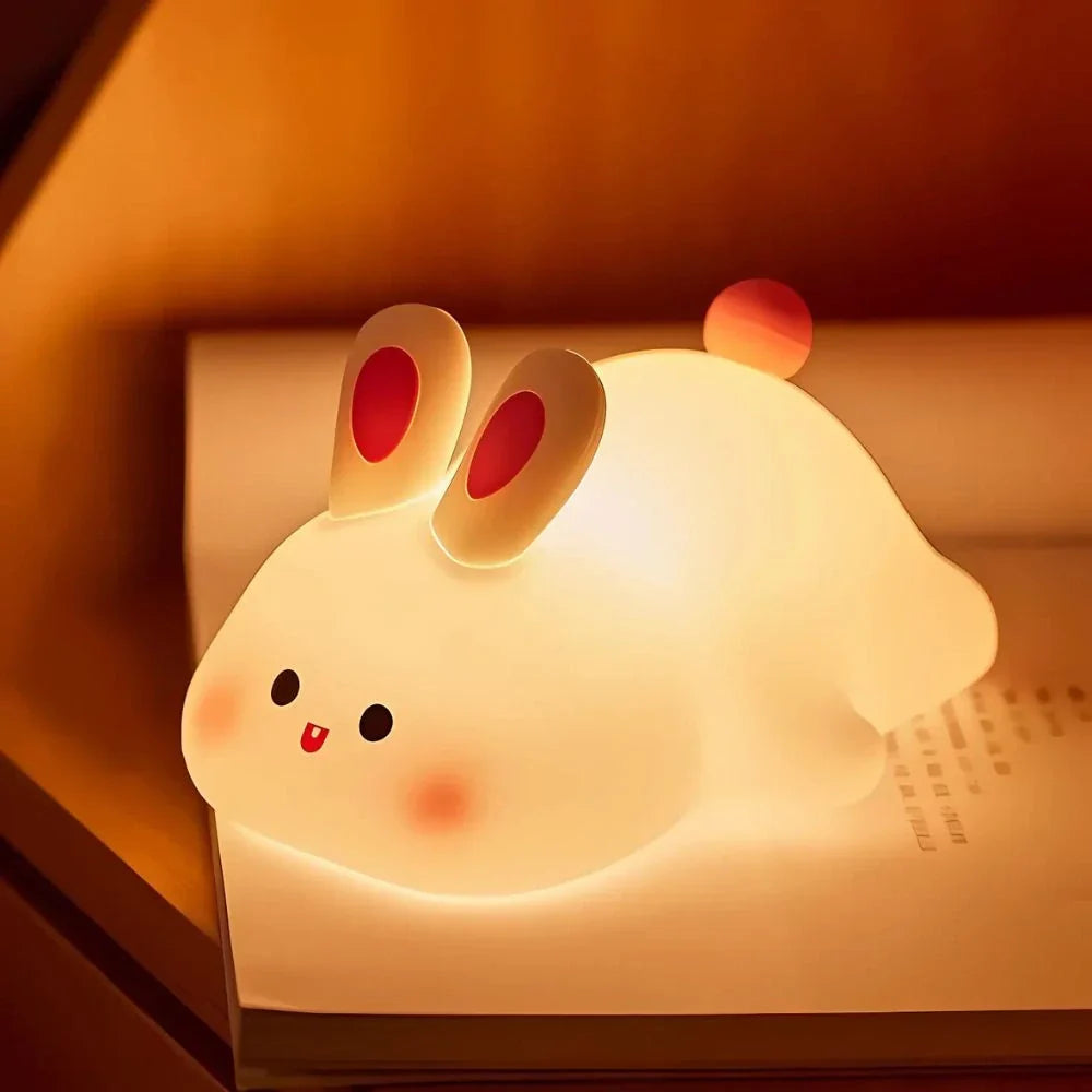 Adorable LED Night Lamp Adjustable Brightness with Sleep Timer
