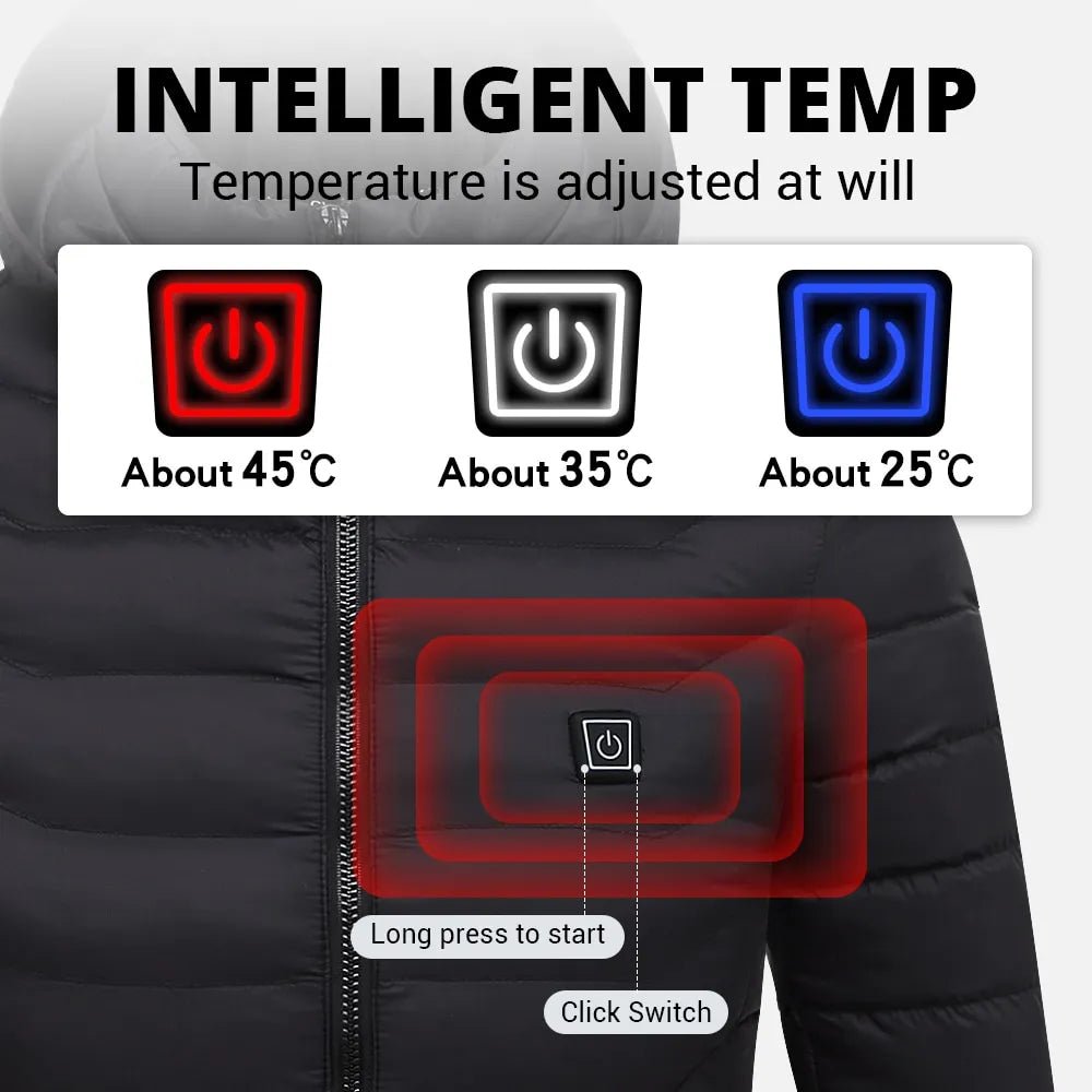 Unisex Electric Heating Jacket Cold Weather Workwear