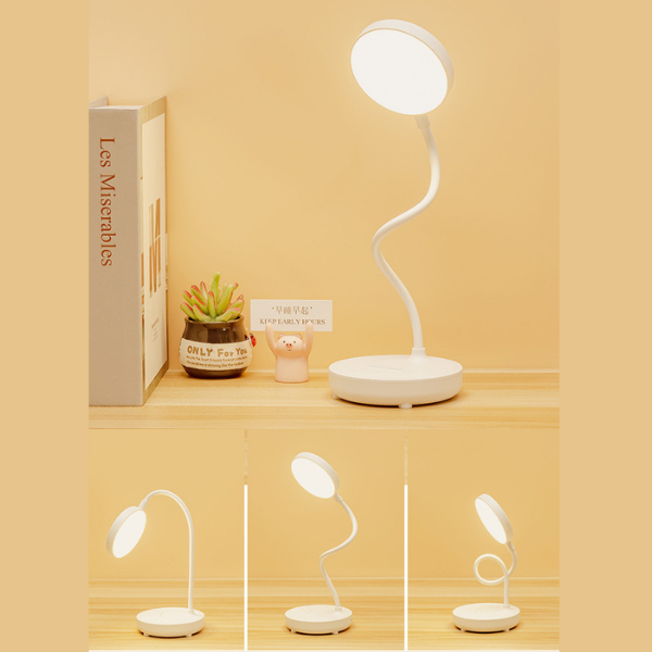 LED Desk Lamp Adjustable Brightness with Flexible Neck