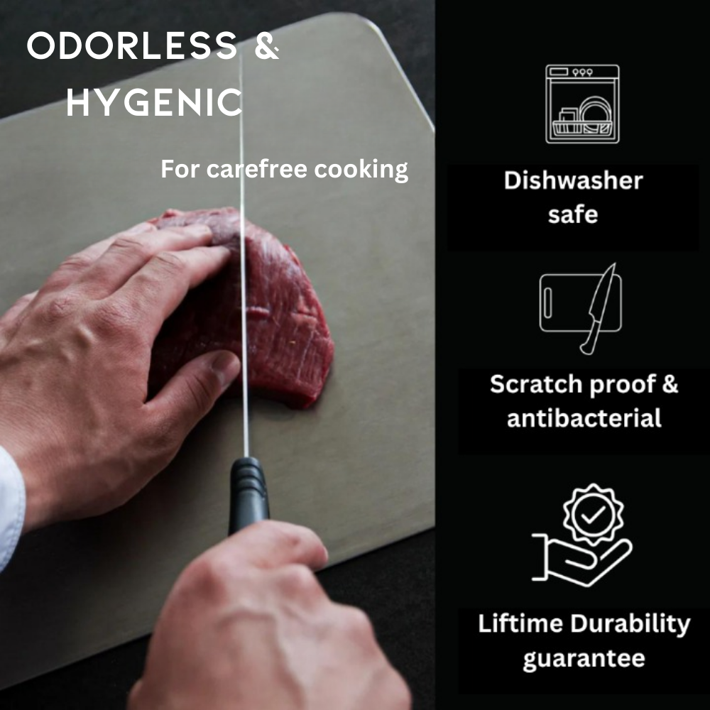Scratch‑Resistant Kitchen Cutting Board Odour‑Free & Dishwasher Safe
