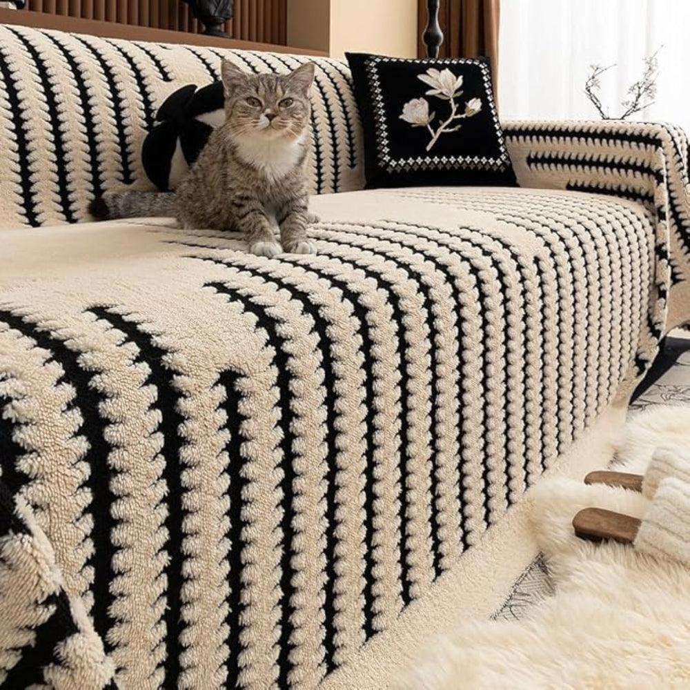 Decorative Tufted Sofa Throw with Cosy Texture