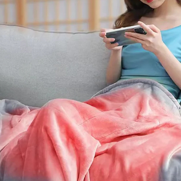 Rechargeable Heated Throw Travel & Home Blanket