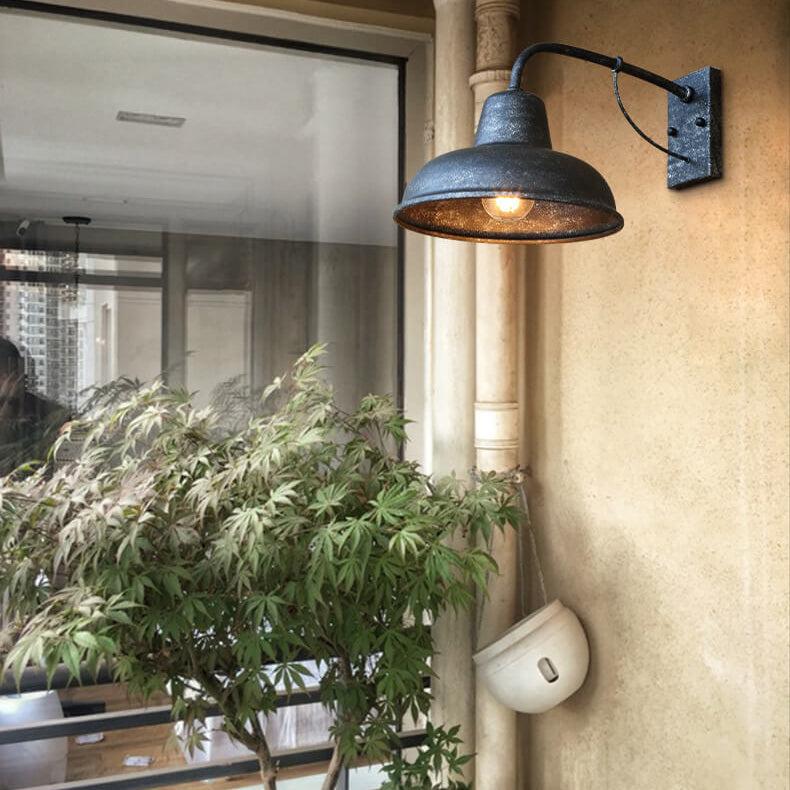 Rustic Industrial Outdoor Wall Light Porch and Patio Fixture