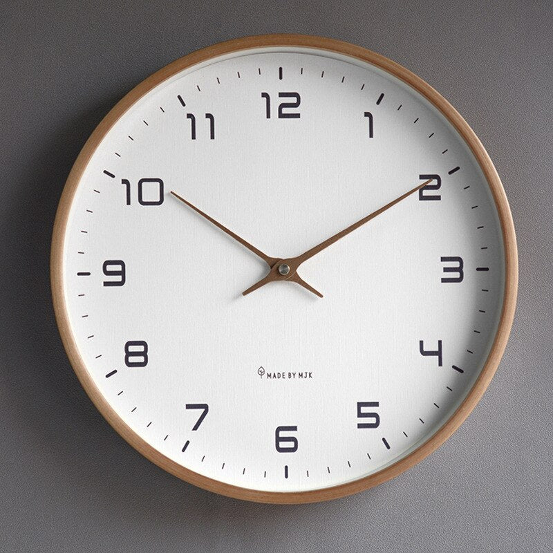 Nordic Minimalist Wall Clock Modern Scandinavian Style
