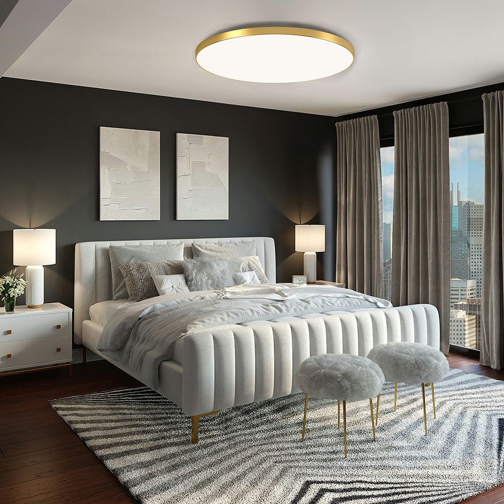 Modern Round LED Ceiling Light Bright Flush Mount Indoor Lighting