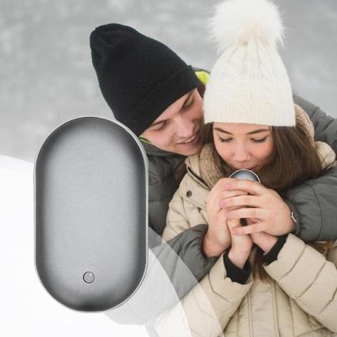 Rechargeable Hand Warmer Power Bank Quick Heat With USB-C Charging