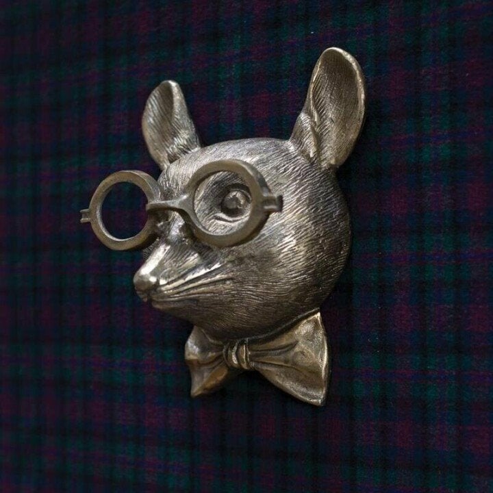 Decorative Deer Head Sculpture Rustic Textured Antler Wall Piece