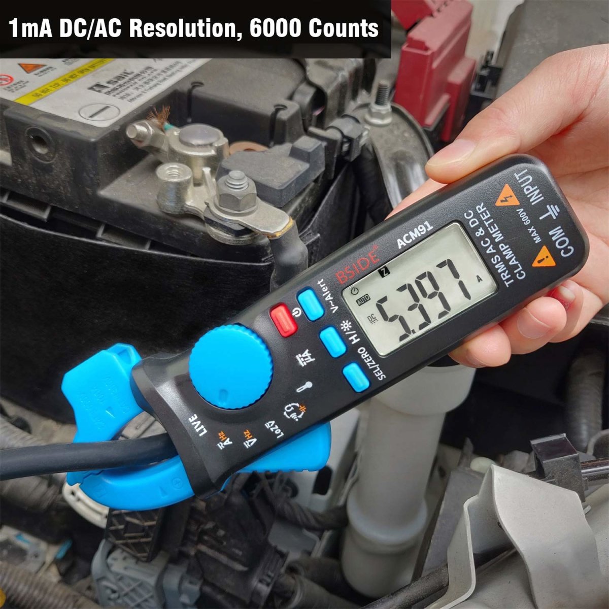 1mA AC/DC AMP Clamp Meter
