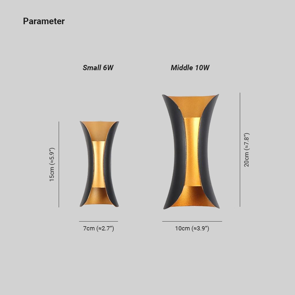 Outdoor LED Wall Light Contemporary Wall Lamp for Exterior Use