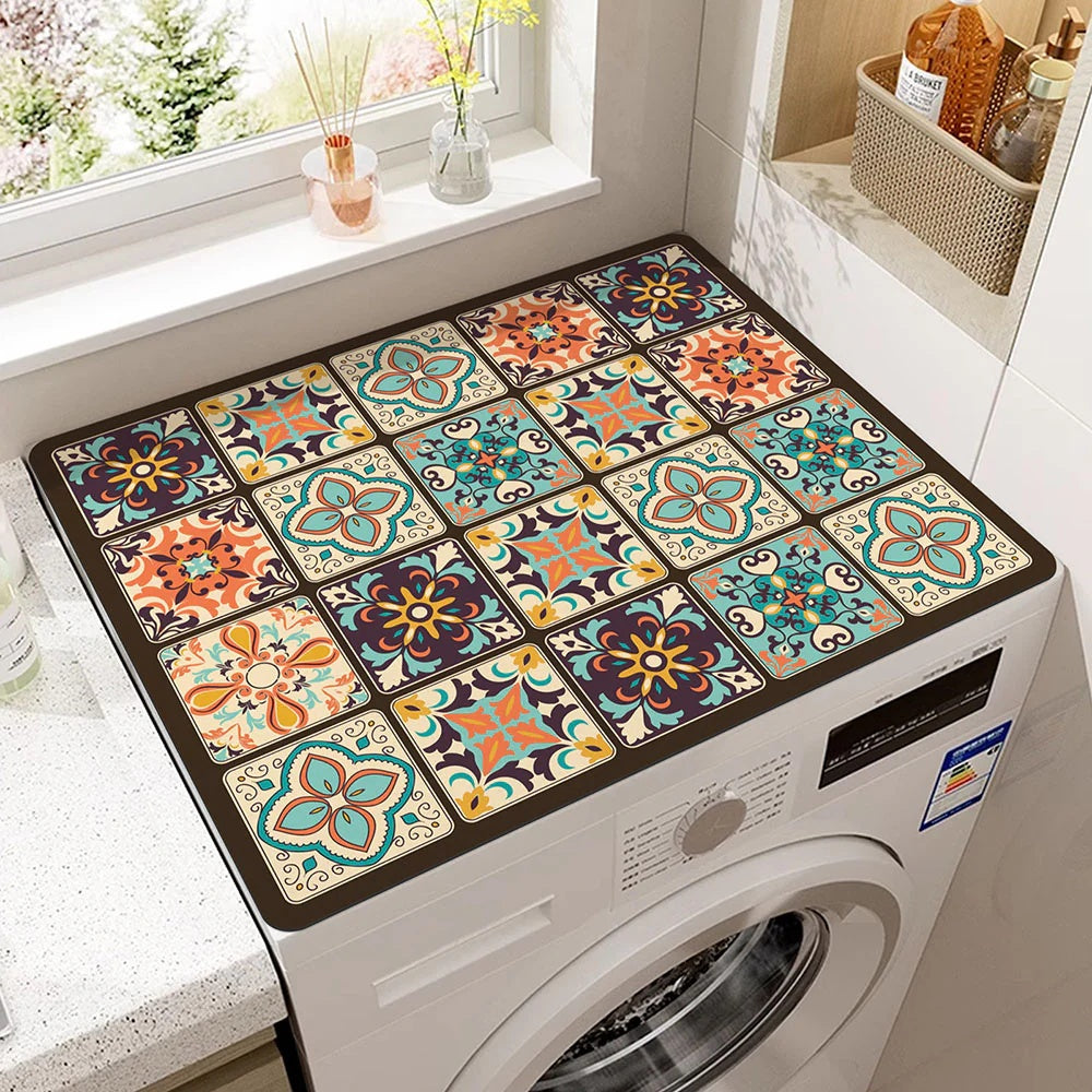 Stylish Mandala Appliance Mat Dustproof Spill‑Resistant Surface Protector